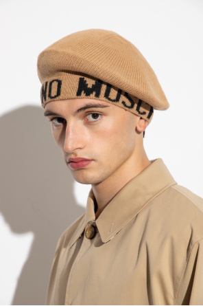 New Era Pop Cuff Knit Cap FHFO Beige Beret with logo Moschino Biname fmedShops MK